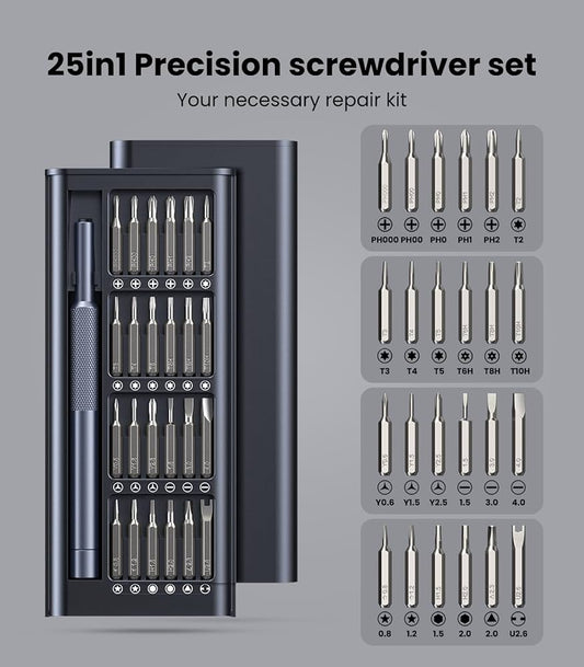 Magnetic Screwdriver Set 25-in-1 | Mini Tool Kit