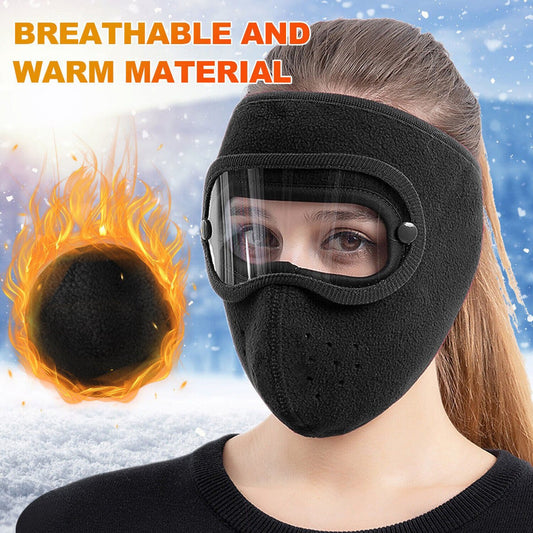 Full Face Mask with Anti-Fog Goggles | Breathable Masks (Random Color)
