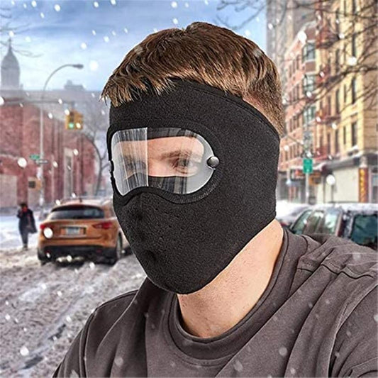 Full Face Mask with Anti-Fog Goggles | Breathable Masks (Random Color)
