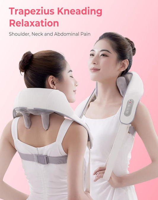 MM5141 Shoulder & Back Massager with Heat – 6D Shiatsu Neck Relief Device