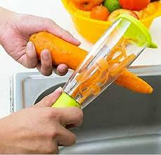 Stainless Steel Multifunctional Peeler – Peels & Juliennes with Built‑in Waste Container