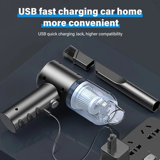 3-in-1 Portable Vacuum Cleaner – Mini Duster & Air Pump