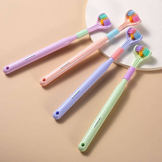 3-Sided Ultra-Soft Toothbrush – Gentle & Efficient Cleaning for Adults