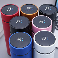 Smart LED Temperature Water Bottle – 500ml Stainless Steel Vacuum Flask with Display