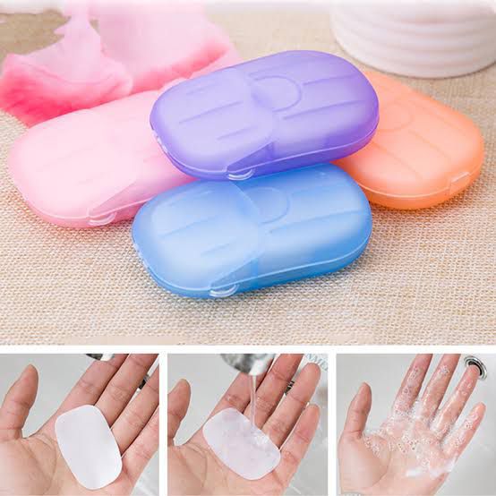 Portable Paper Soap Sheets (Pack of 5)– Pocket-Friendly Disposable Hand Wash (Pack of 20+)