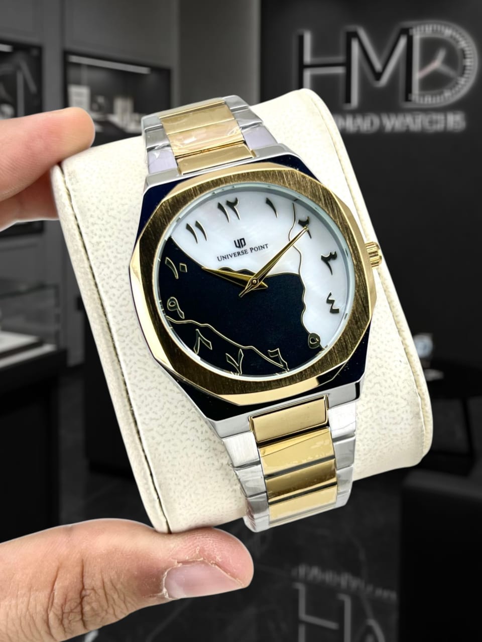 Aura Prime Golden Edition Watch | Water Resistant | Solid Steel Chain | Butterfly Locky